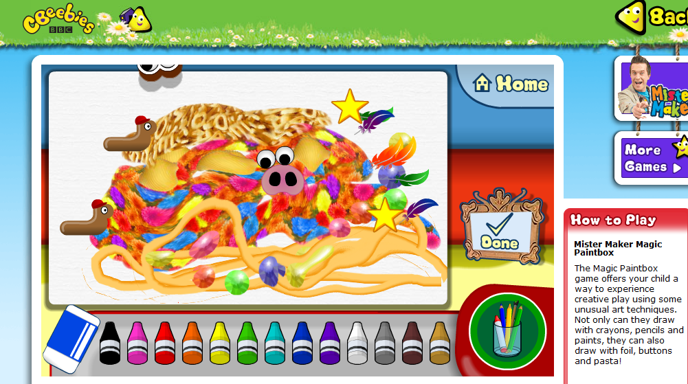 Vines Online: Summer Fun-Mister Maker Magic Paintbox
